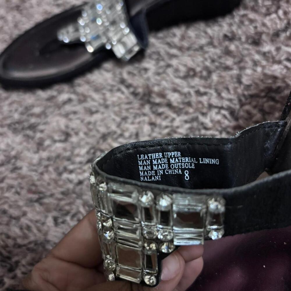 Y2k bling rhinestone platform wedge - Picture 3 of 4